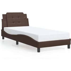 (brown, 90 x 200 cm) vidaXL Bed Frame with Headboard Bed Black and White 120x200 (brown, 90 x 200 cm) vidaXL Bed Frame with Headboard Bed Black and White 120x200