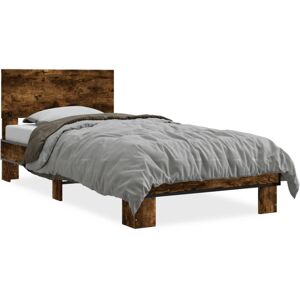 (smoked oak, 100 x 200 cm) vidaXL Bed Frame Home Bed Base Sonoma Oak 90x200 cm E (smoked oak, 100 x 200 cm) vidaXL Bed Frame Home Bed Base Sonoma Oak 90x200 cm E