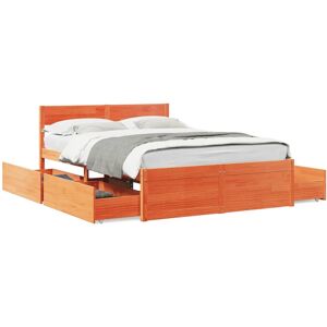 vidaXL Bed Frame with Drawers - 135x190 cm - Bed Type vidaXL Bed Frame with Drawers - 135x190 cm - Bed Type