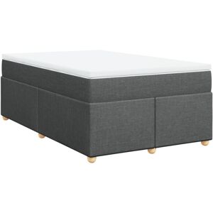 (dark grey, 120 x 200 cm) vidaXL Box Spring Bed with Mattress Bed Frame Dark Bro (dark grey, 120 x 200 cm) vidaXL Box Spring Bed with Mattress Bed Frame Dark Bro