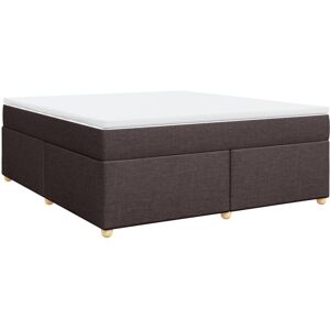 (dark brown, 180 x 200 cm) vidaXL Box Spring Bed with Mattress Bed Frame Dark Br (dark brown, 180 x 200 cm) vidaXL Box Spring Bed with Mattress Bed Frame Dark Br
