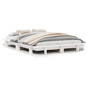 (white, 150 x 200 cm) vidaXL Bed Frame Home Bedstead Bed Base Mattress Foundatio (white, 150 x 200 cm) vidaXL Bed Frame Home Bedstead Bed Base Mattress Foundatio