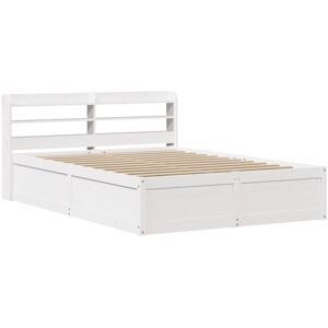 (white, 120 x 200 cm) vidaXL Bed Frame with Headboard Bed Base Solid Wood Pine (white, 120 x 200 cm) vidaXL Bed Frame with Headboard Bed Base Solid Wood Pine