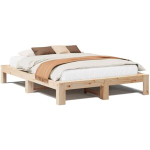 vidaXL Pine Bed Frame 140x200cm - Natural vidaXL Pine Bed Frame 140x200cm - Natural