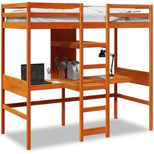 (wax brown, 75 x 190 cm) vidaXL Loft Bed Frame without Mattress Children's Bunk (wax brown, 75 x 190 cm) vidaXL Loft Bed Frame without Mattress Children's Bunk