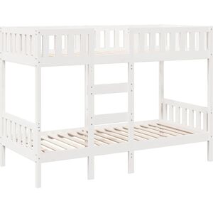 (white, 90 x 190 cm) vidaXL Bunk Bed Loft Bed Kids Bed Frame Wax Solid Wood Pine (white, 90 x 190 cm) vidaXL Bunk Bed Loft Bed Kids Bed Frame Wax Solid Wood Pine