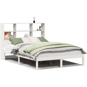 (white, 160 x 200 cm) vidaXL Bookcase Bed without Mattress Bed Solid Wood Pine (white, 160 x 200 cm) vidaXL Bookcase Bed without Mattress Bed Solid Wood Pine