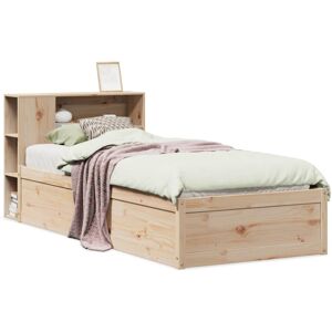 vidaXL Bed Frame without Mattress 100x200 cm Solid Wood Pine - Bed Frame vidaXL Bed Frame without Mattress 100x200 cm Solid Wood Pine - Bed Frame