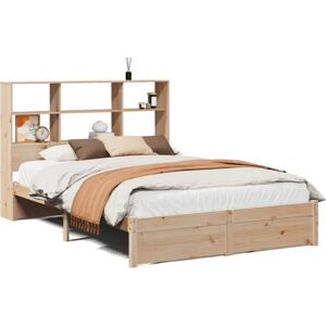 (natural, 120 x 200 cm) vidaXL Bookcase Bed without Mattress Home Bed Frame Bed (natural, 120 x 200 cm) vidaXL Bookcase Bed without Mattress Home Bed Frame Bed