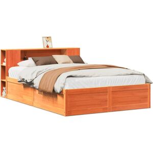 (wax brown, 140 x 190 cm) vidaXL Bed Frame without Mattress Bed Base Bedstead So (wax brown, 140 x 190 cm) vidaXL Bed Frame without Mattress Bed Base Bedstead So