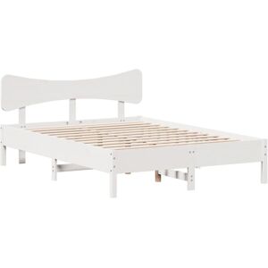 (white, 120 x 200 cm) vidaXL Bed Frame without Mattress Bed Solid Wood Pine (white, 120 x 200 cm) vidaXL Bed Frame without Mattress Bed Solid Wood Pine