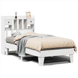 vidaXL Bed Frame without Mattress White 75x190 cm Small Single Solid Wood Pine vidaXL Bed Frame without Mattress White 75x190 cm Small Single Solid Wood Pine