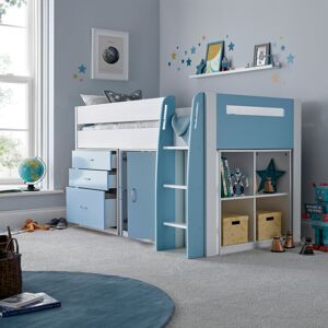 Bedmaster Lacy Blue Storage Mid Sleeper Bed Bedmaster Lacy Blue Storage Mid Sleeper Bed