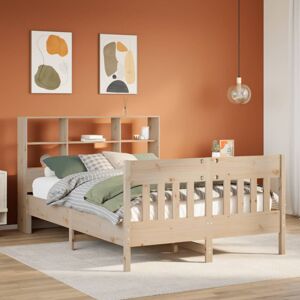 vidaXL Bed Frame without Mattress Bed 150x200 cm King Size Solid Wood Pine vidaXL Bed Frame without Mattress Bed 150x200 cm King Size Solid Wood Pine