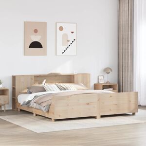 vidaXL Bed Frame without Mattress 180x200 cm Super King Solid Wood Pine - Bed Frame vidaXL Bed Frame without Mattress 180x200 cm Super King Solid Wood Pine - Bed Frame