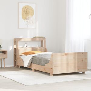 vidaXL Bed Frame without Mattress 75x190 cm Small Single Solid Wood Pine - Bed Frame vidaXL Bed Frame without Mattress 75x190 cm Small Single Solid Wood Pine - Bed Frame
