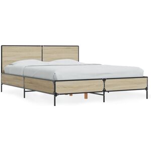 (sonoma oak, 120 x 190 cm) vidaXL Bed Frame Home Bed Base Smoked Oak 140x190 cm (sonoma oak, 120 x 190 cm) vidaXL Bed Frame Home Bed Base Smoked Oak 140x190 cm