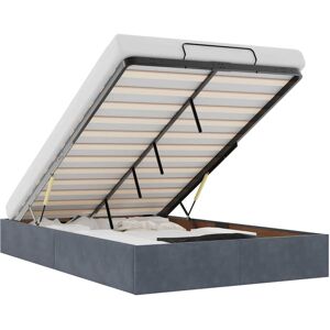 (dark grey, 4ft6 double) vidaXL Ottoman Bed Frame No Mattress Bed Base Bedstead (dark grey, 4ft6 double) vidaXL Ottoman Bed Frame No Mattress Bed Base Bedstead