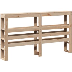 vidaXL Headboard with Shelves Bed Header Bed Headboard 120 cm Solid Wood Pine vidaXL Headboard with Shelves Bed Header Bed Headboard 120 cm Solid Wood Pine