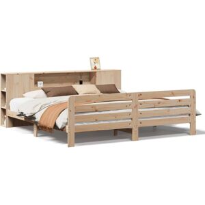 vidaXL Bed Frame without Mattress 200x200 cm Solid Wood Pine - Bed Frame vidaXL Bed Frame without Mattress 200x200 cm Solid Wood Pine - Bed Frame
