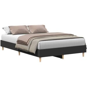 (black, 135 x 190 cm) vidaXL Bed Frame No Mattress Black 140x190 cm Engineered W (black, 135 x 190 cm) vidaXL Bed Frame No Mattress Black 140x190 cm Engineered W