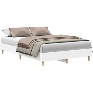 (white, 140 x 190 cm) vidaXL Bed Frame No Mattress Black 140x190 cm Engineered W (white, 140 x 190 cm) vidaXL Bed Frame No Mattress Black 140x190 cm Engineered W