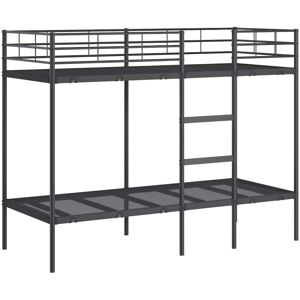 vidaXL Bunk Bed without Mattress Black 80x200 cm Steel bed frame bed base vidaXL Bunk Bed without Mattress Black 80x200 cm Steel bed frame bed base