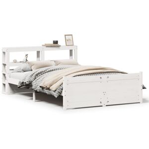 vidaXL Bed Frame with Headboard Bed Base White 120x200 cm Solid Wood Pine vidaXL Bed Frame with Headboard Bed Base White 120x200 cm Solid Wood Pine