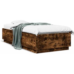(smoked oak, 100 x 200 cm) vidaXL Bed Frame Bedroom Bed Base Bedstead Mattress F (smoked oak, 100 x 200 cm) vidaXL Bed Frame Bedroom Bed Base Bedstead Mattress F