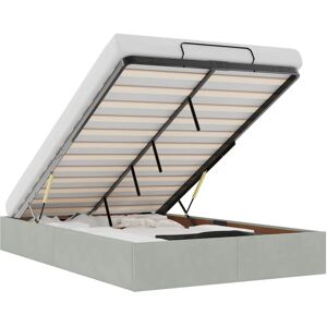 (light grey, 4ft6 double) vidaXL Ottoman Bed Frame No Mattress Bed Base Bedstead (light grey, 4ft6 double) vidaXL Ottoman Bed Frame No Mattress Bed Base Bedstead