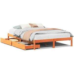 vidaXL Bed Frame with Drawers Small Double - Bed Frame vidaXL Bed Frame with Drawers Small Double - Bed Frame