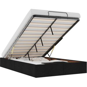 (black, 4ft6 double) vidaXL Ottoman Bed Frame without Mattress Bed Base Mattress (black, 4ft6 double) vidaXL Ottoman Bed Frame without Mattress Bed Base Mattress