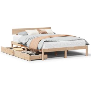 vidaXL Bed Frame with Drawers Bed Base Bedstead 120x200 cm Solid Wood Pine vidaXL Bed Frame with Drawers Bed Base Bedstead 120x200 cm Solid Wood Pine