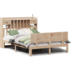 (natural, 160 x 200 cm) vidaXL Bookcase Bed without Mattress Bed Base White 200x (natural, 160 x 200 cm) vidaXL Bookcase Bed without Mattress Bed Base White 200x