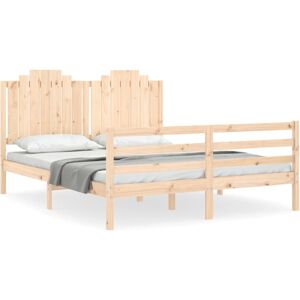 Vidaxl Wood Bed Frame 160x200cm Brown - Bed Type Vidaxl Wood Bed Frame 160x200cm Brown - Bed Type