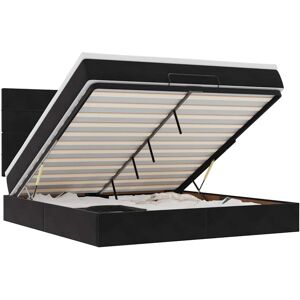 (black, 160 x 200 cm) vidaXL Ottoman Bed Frame with Mattresses Bed Base Mattress (black, 160 x 200 cm) vidaXL Ottoman Bed Frame with Mattresses Bed Base Mattress