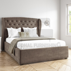 Bsspoke (4ft6-Double (Without Gas lift), Pink Plush) DOUBLE WINGED OTTOMAN BED FRAME UPO Bsspoke (4ft6-Double (Without Gas lift), Pink Plush) DOUBLE WINGED OTTOMAN BED FRAME UPO