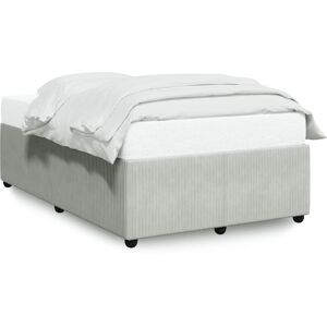 (light grey, 120 x 190 cm) vidaXL Bed Frame Home Bed Base Mattress Foundation Da (light grey, 120 x 190 cm) vidaXL Bed Frame Home Bed Base Mattress Foundation Da