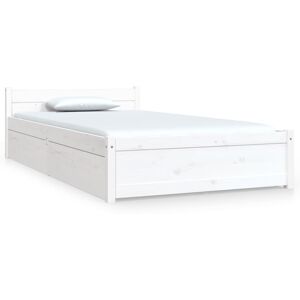 vidaxl Bed Frame - White - Bed Frame vidaxl Bed Frame - White - Bed Frame