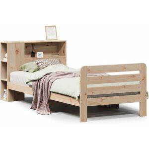 vidaXL Bed Frame without Mattress Home Bed Base 90x200 cm Solid Wood Pine vidaXL Bed Frame without Mattress Home Bed Base 90x200 cm Solid Wood Pine