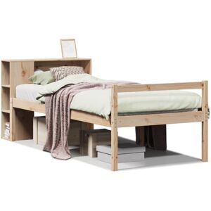 vidaXL Bookcase Bed without Mattress Bed 90x190 cm Single Solid Wood Pine vidaXL Bookcase Bed without Mattress Bed 90x190 cm Single Solid Wood Pine