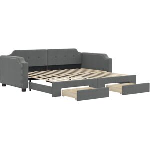 (dark grey, Sofa with Trundle and Drawers) vidaXL Daybed Sofa Bed Guest Bed wit (dark grey, Sofa with Trundle and Drawers) vidaXL Daybed Sofa Bed Guest Bed wit