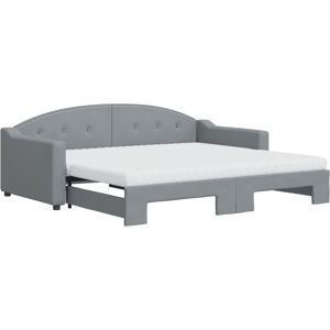 (light grey, Sofa Trundle and Mattresses) vidaXL Daybed Sofa Bed Guest Bed wit (light grey, Sofa Trundle and Mattresses) vidaXL Daybed Sofa Bed Guest Bed wit