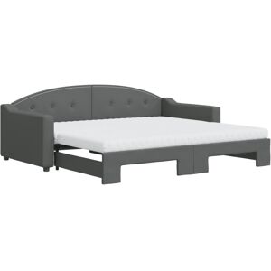 (dark grey, Sofa Trundle and Mattresses) vidaXL Daybed Sofa Bed Guest Bed with (dark grey, Sofa Trundle and Mattresses) vidaXL Daybed Sofa Bed Guest Bed with