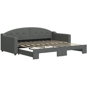 (dark grey, Couch Sofa Trundle) vidaXL Daybed Sofa Bed Guest Bed with Mattres (dark grey, Couch Sofa Trundle) vidaXL Daybed Sofa Bed Guest Bed with Mattres