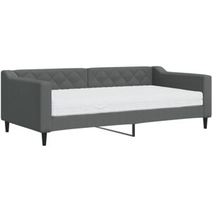 (dark grey, Sofa Mattress) vidaXL Daybed Sofa Bed Guest Bed with Mattress Lig (dark grey, Sofa Mattress) vidaXL Daybed Sofa Bed Guest Bed with Mattress Lig
