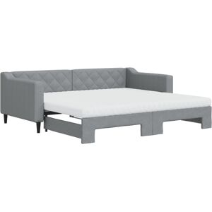 (light grey, Sofa Trundle and Mattresses) vidaXL Daybed Sofa Bed Guest Bed wit (light grey, Sofa Trundle and Mattresses) vidaXL Daybed Sofa Bed Guest Bed wit