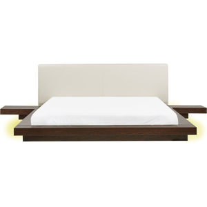 BELIANI Bed with LED Lights - Modern Scandinavian Style - 180x200cm BELIANI Bed with LED Lights - Modern Scandinavian Style - 180x200cm