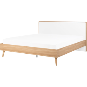 Beliani Bed Light Wood SERRIS - Bed Beliani Bed Light Wood SERRIS - Bed