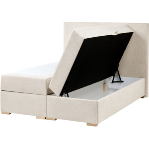 Beliani Divan Bed with Storage Fabric MAJOR 180 x 200 cm (EU Super King) Light Beige Beliani Divan Bed with Storage Fabric MAJOR 180 x 200 cm (EU Super King) Light Beige
